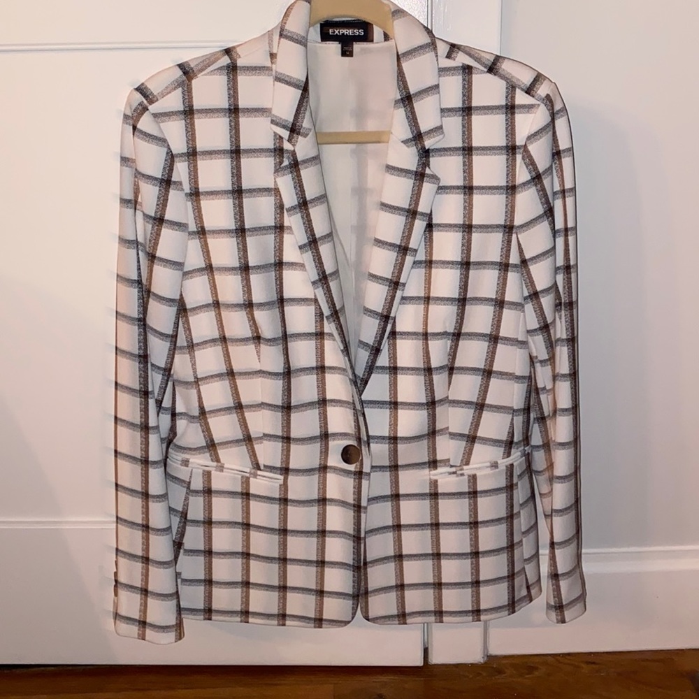 Express Plaid Blazer